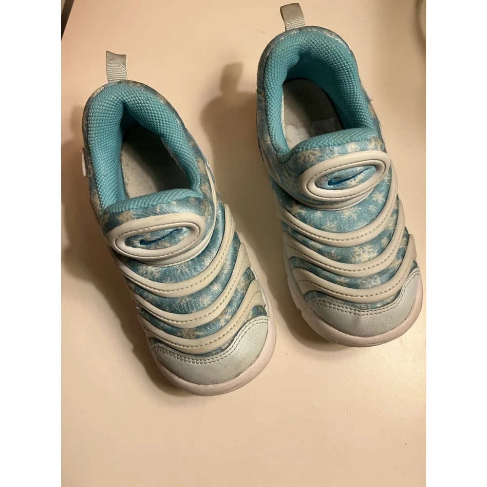 Nike Dynamo Blue Slip On Baby/ Toddler Girls Size 10c Tennishoes Sneakers Preown